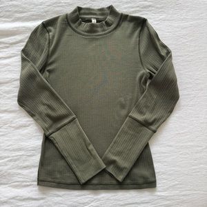 Free People Rickie Top in Army Green